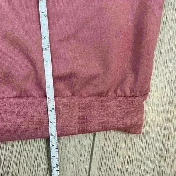 SHEIN Pink Cropped Drawstring Hoodie Size M - Picture 9 of 9